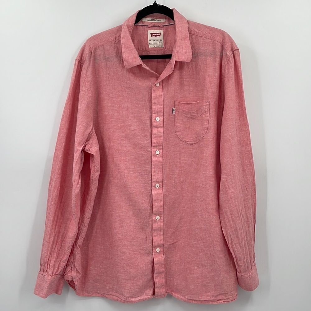 Levis Pink Button down Shirt XXL